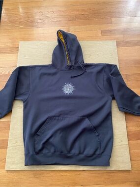 LIB Technologies pullover sweatshirt in black/grey.